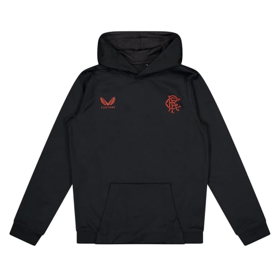 Castore Rangers FC-hoodie voor kinderen (Zwart) - Image 1