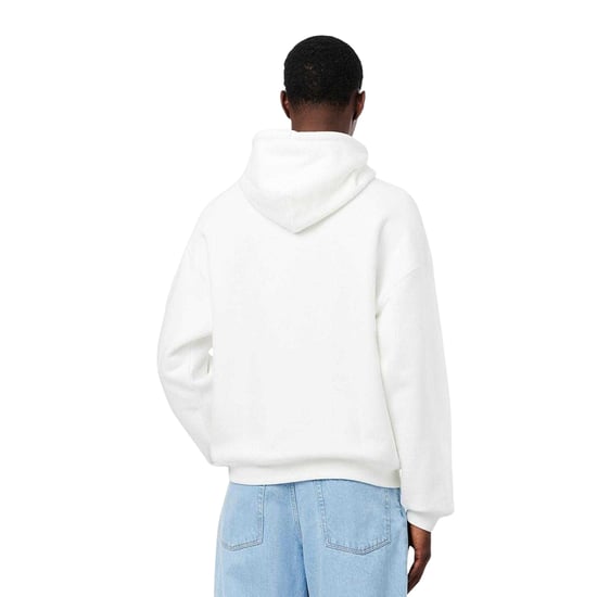 Lacoste Mens Loose Fit Drawstring Hoodie (Cream) - Image 3