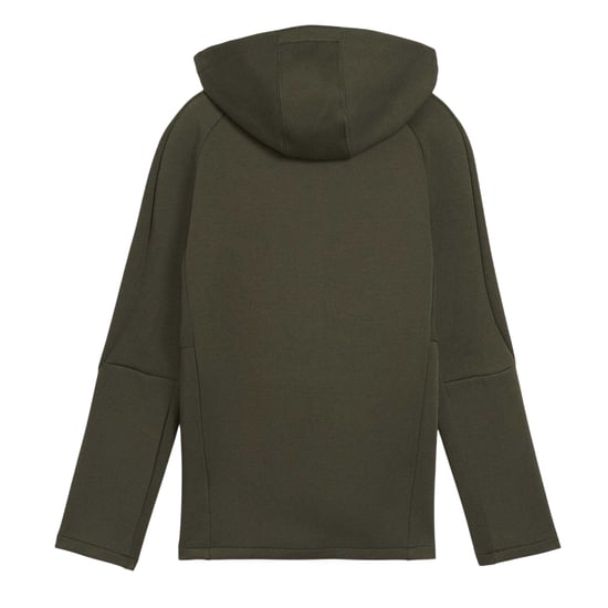 Puma Barn/Kids Full Zip Hoodie med dragkedja (Mörk oliv) - Image 3