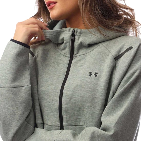 Under Armour Dames/Dames Fleece Full Zip Hoodie (Groen) - Image 3