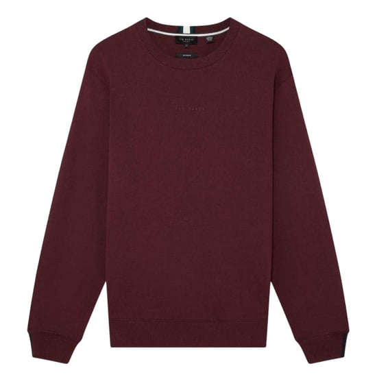 Ted Baker Mens Crew Neck Sweatshirt (Oxblood) - Image 2