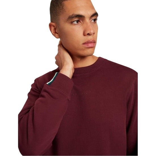 Ted Baker Mens Crew Neck Sweatshirt (Oxblood) - Image 4