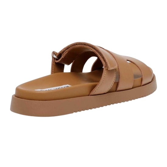 Steve Madden Missile-E lädertofflor för barn/ungdomar (Cognac) - Image 2