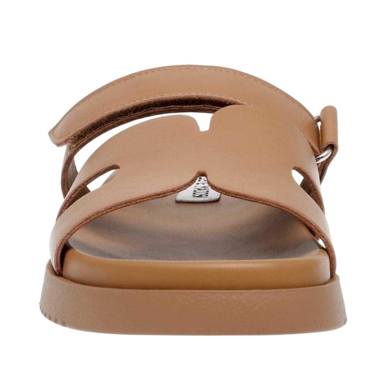 Steve Madden Missile-E lädertofflor för barn/ungdomar (Cognac) - Image 4