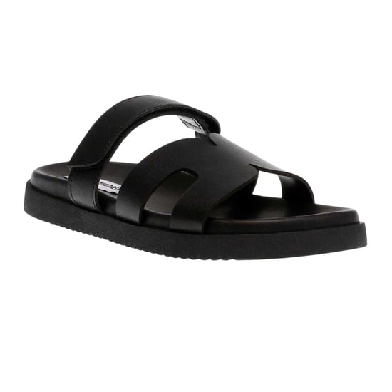 Steve Madden Missile-E lädertofflor för barn/ungdomar (Svart) - Image 3