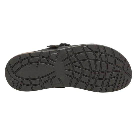 Chaco Heren Lowdown Leder Open Teen Flatform Sandalen (Zwart) - Image 3