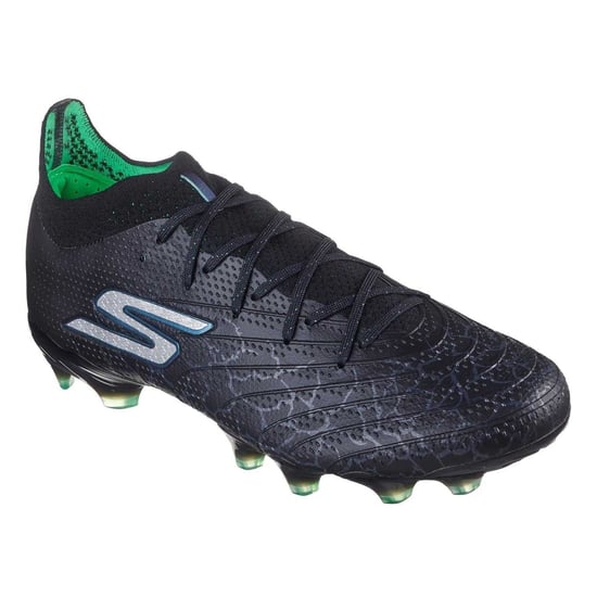 Skechers Heren Elite Cracked Ice Firm Ground Voetbalschoenen (Zwart/Zilver) - Image 3