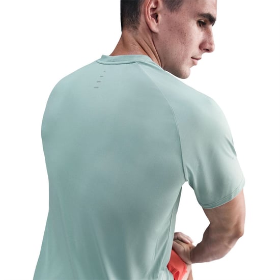 Men's Nike Stride Crew Neck Short Sleeve Jersey Competition T-Shirt in Cannon - Image 2