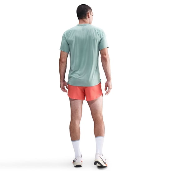 Men's Nike Stride Crew Neck Short Sleeve Jersey Competition T-Shirt in Cannon - Image 4