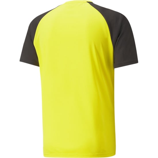Men's Puma Teampacer Jersey T-Shirt in Yel/Black/Wht - Image 2