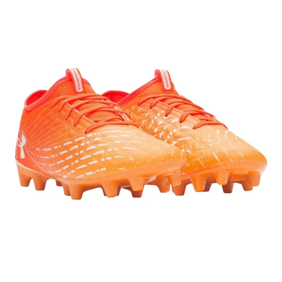 Under Armour Magnetico Select 5 voetbalschoenen voor heren, voor harde ondergrond (Oranje/Wit) - Image 5