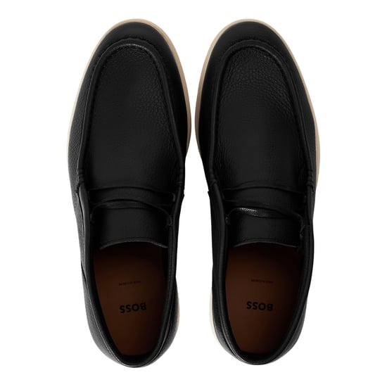 Boss Mens Sienne Desb Leather Chukka Boots (Black) - Image 3
