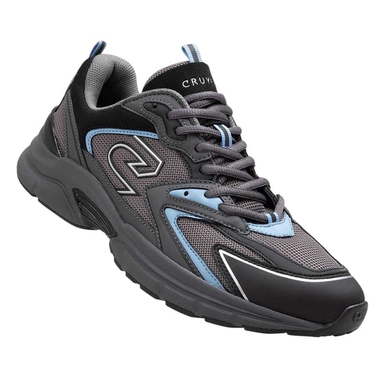 Cruyff Heren Scorpius Logo Laag Gesneden Sneakers (Grijs Blauw) - Image 3