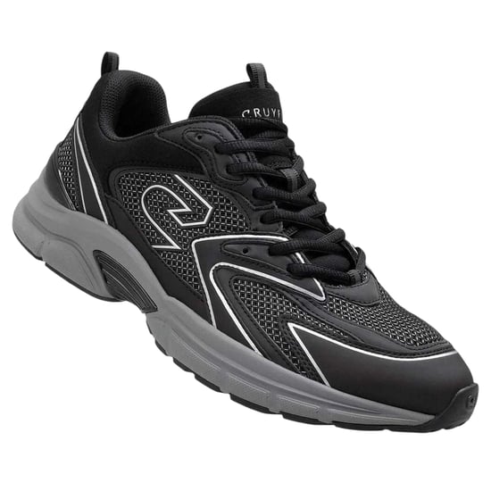 Cruyff Heren Scorpius Logo Lage Sneakers (Zwart/Grijs) - Image 3