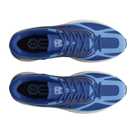 Under Armour Dames HOVR Road Leer Ronde Neus Schoenen (Blauw) - Image 3
