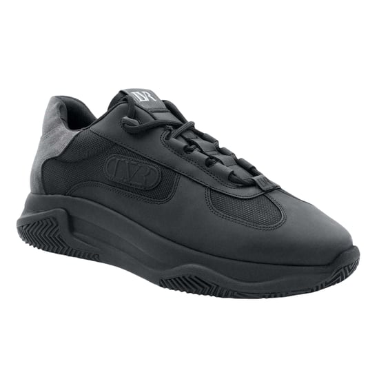 Lavair Heren Pacific 2.0 Leren Chunky Vlakke Sneakers (Zwart) - Image 2