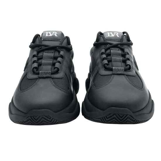 Lavair Heren Pacific 2.0 Leren Chunky Vlakke Sneakers (Zwart) - Image 4