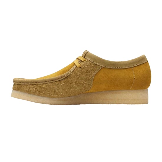 Clarks Originals Mens Wallabee Suede Shoes (Olive) - Image 3