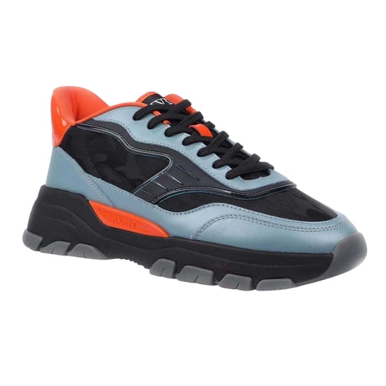 Lavair Heren Pacific 2.0 Leren Chunky Platte Sneakers (Blauw) - Image 4
