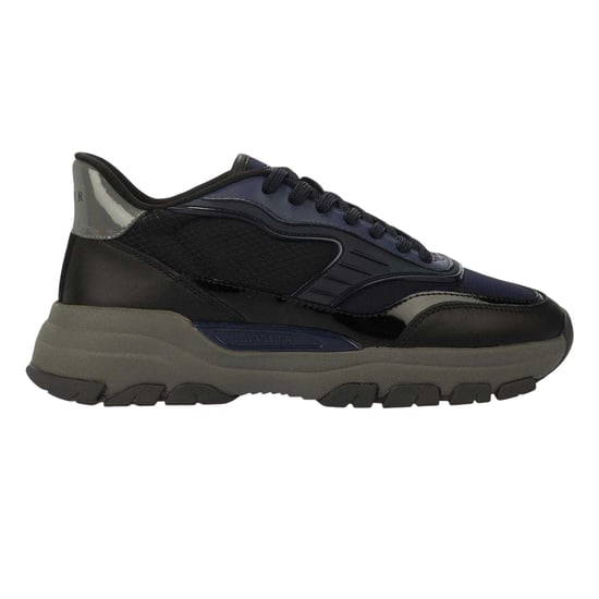 Lavair Heren Pacific 2.0 Leren Chunky Flat Sneakers (Marineblauw) - Image 1