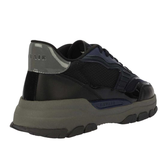 Lavair Heren Pacific 2.0 Leren Chunky Flat Sneakers (Marineblauw) - Image 2