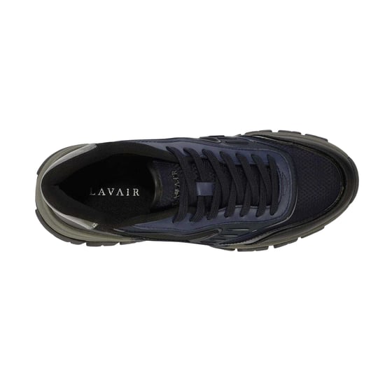 Lavair Heren Pacific 2.0 Leren Chunky Flat Sneakers (Marineblauw) - Image 3
