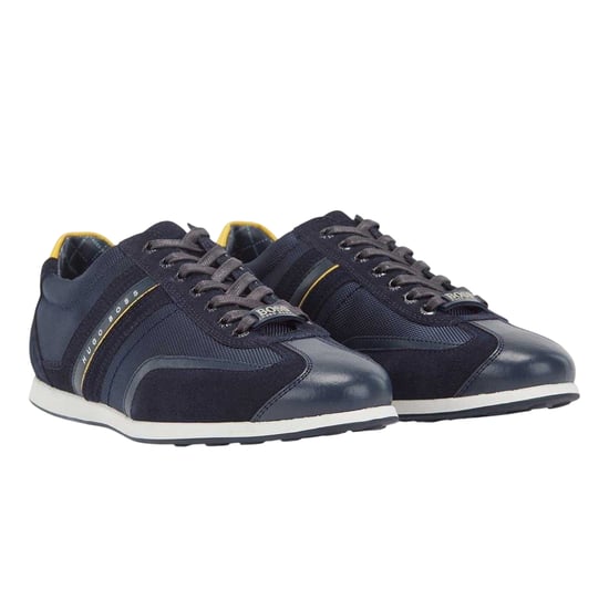Hugo Boss Heren Stiven leren veterschoenen (Marine) - Image 3