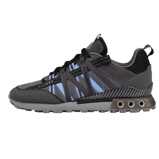 Cruyff Heren Fearia Suede Hex-Tech Trainers (Grijsblauw) - Image 2