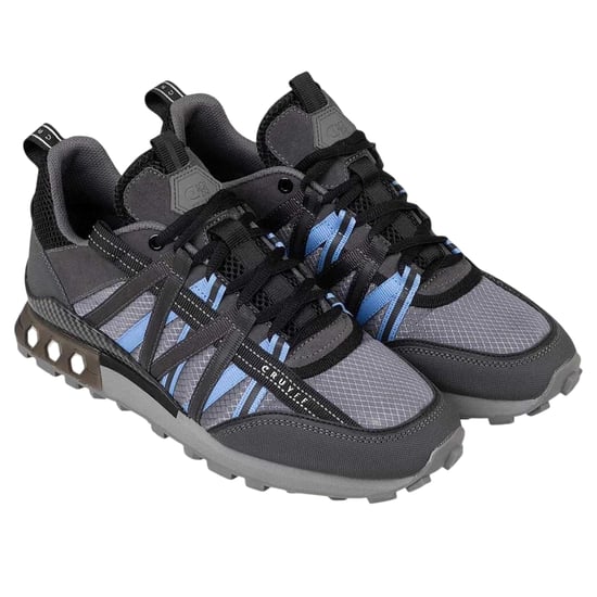 Cruyff Heren Fearia Suede Hex-Tech Trainers (Grijsblauw) - Image 3