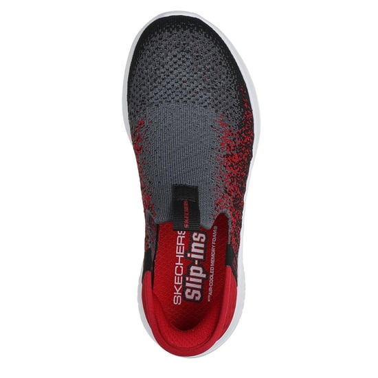 Skechers Ultra Flex 3.0 Slip-In-sneakers för barn (Kol/rött) - Image 3
