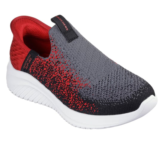 Skechers Ultra Flex 3.0 Slip-In-sneakers för barn (Kol/rött) - Image 4
