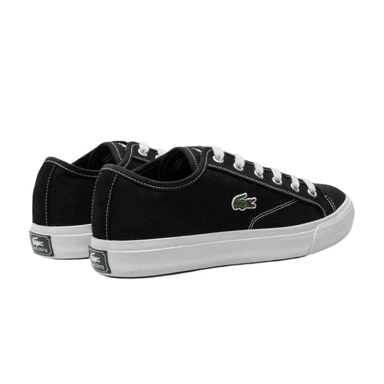 Lacoste Heren Backcourt Canvas Lage Sportschoenen (Zwart) - Image 2