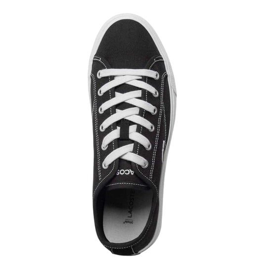 Lacoste Heren Backcourt Canvas Lage Sportschoenen (Zwart) - Image 3