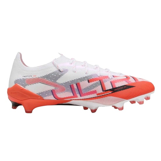 Puma Ultra 5 Ultimate voetbalschoenen voor heren, voor harde ondergrond (Wit, Rood) - Image 1