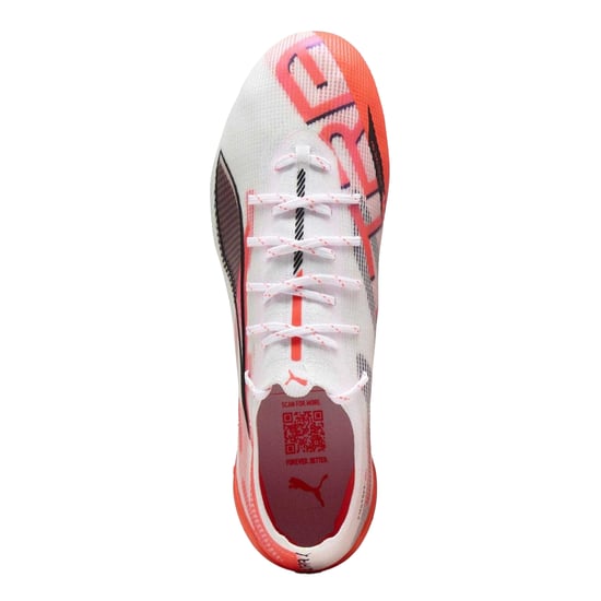 Puma Ultra 5 Ultimate voetbalschoenen voor heren, voor harde ondergrond (Wit, Rood) - Image 3