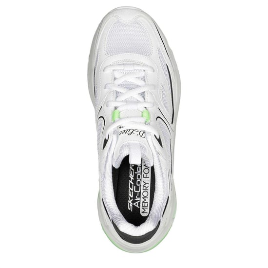 Skechers Barn DL Hyperburst Sneakers (Vit/Lime) - Image 3