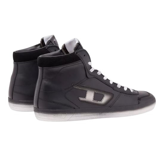Diesel Leroji leren sportschoenen voor heren (Zwart) - Image 2