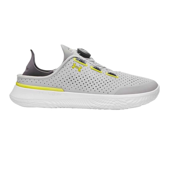 Under Armour Mens Perforated Running Flat Trainers (Grey) - Image 1