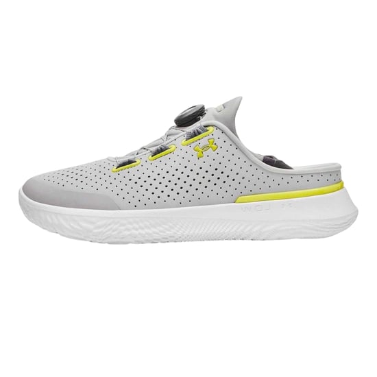 Under Armour Mens Perforated Running Flat Trainers (Grey) - Image 2