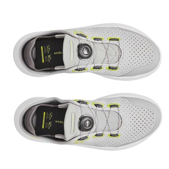 Under Armour Mens Perforated Running Flat Trainers (Grey) - Image 3