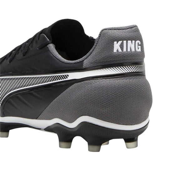Puma Mens King Match Firm Ground Football Boots (Puma Black/White) - Image 2