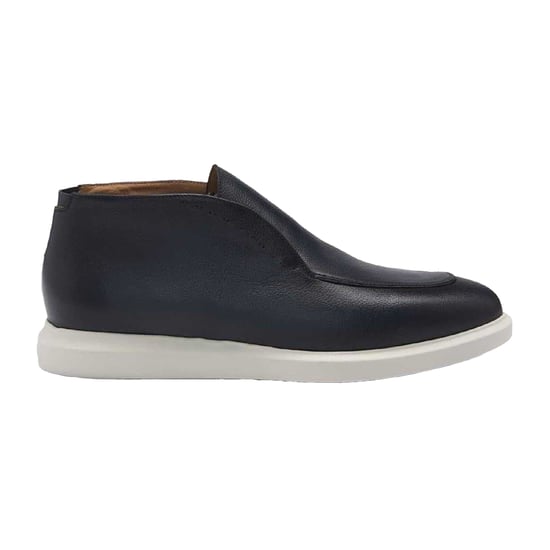 Boss Heren Randy Desb Bupr Leren Instappers (Blauw) - Image 1