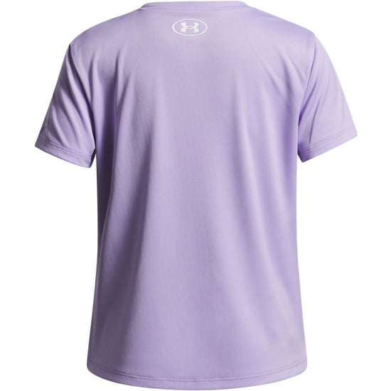 Girls Under Armour Tech Wordmark Gra in Purple - Image 2