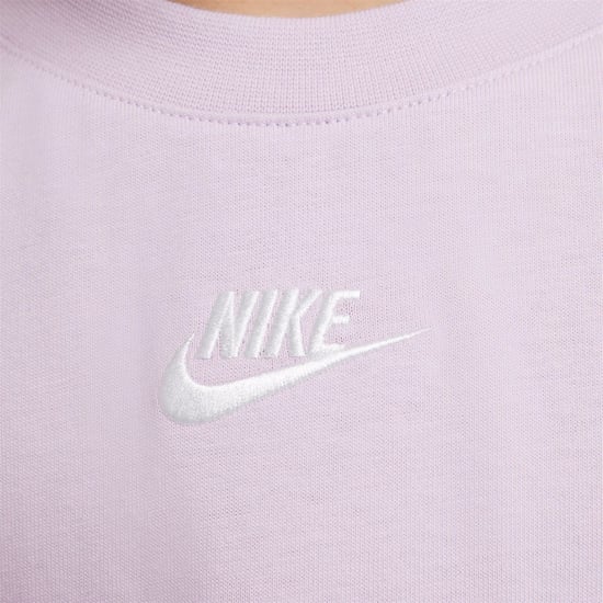 Girls Nike G Nsw Ss T Jsy in Doll/White - Image 3