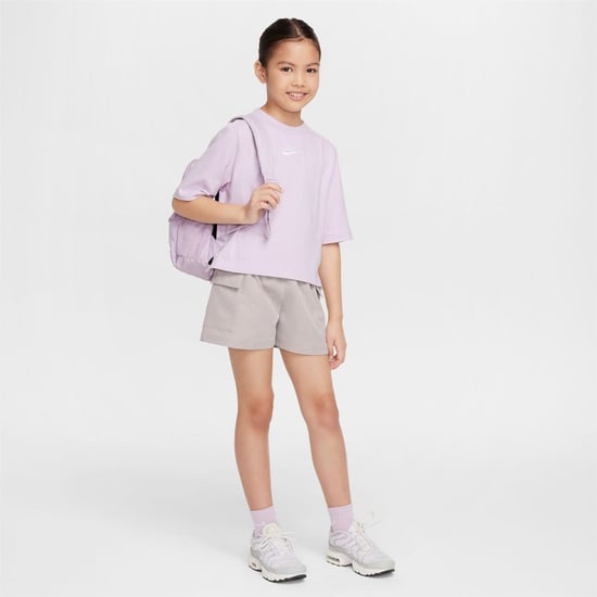 Girls Nike G Nsw Ss T Jsy in Doll/White - Image 5