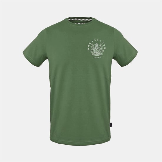 Men's Aquascutum T-shirt in Military Green - Image 1