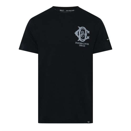 Men's Duck and Cover Randolph T-Shirt in Black - Image 1