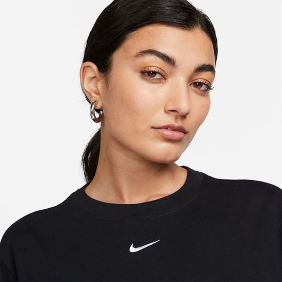 Women's Nike Logo T Shirt Womens in .Black/White - Image 3