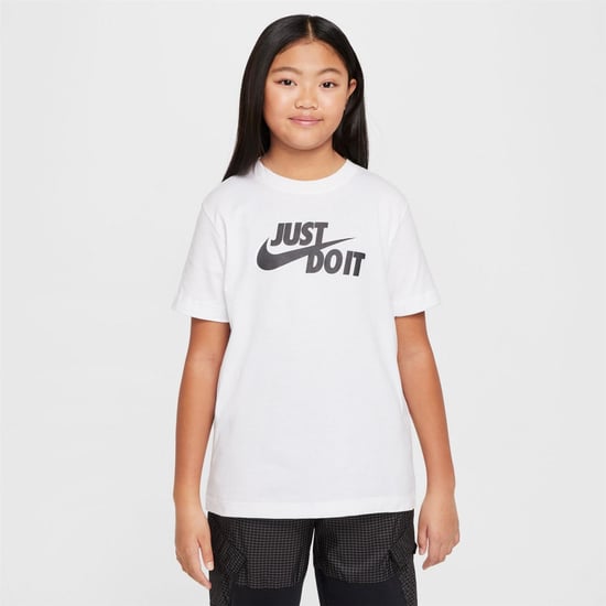 Girls Nike K Nsw T Jdi Hbr in White - Image 1