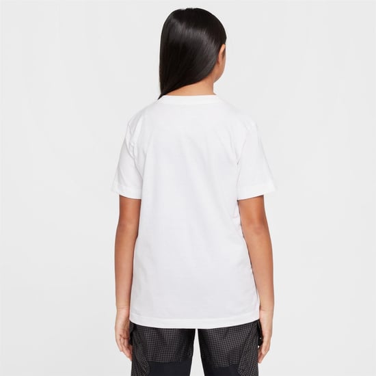 Girls Nike K Nsw T Jdi Hbr in White - Image 2